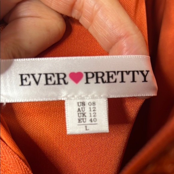 Ever Pretty Orange Cocktail Dress for Weddings - Picture 2 of 5